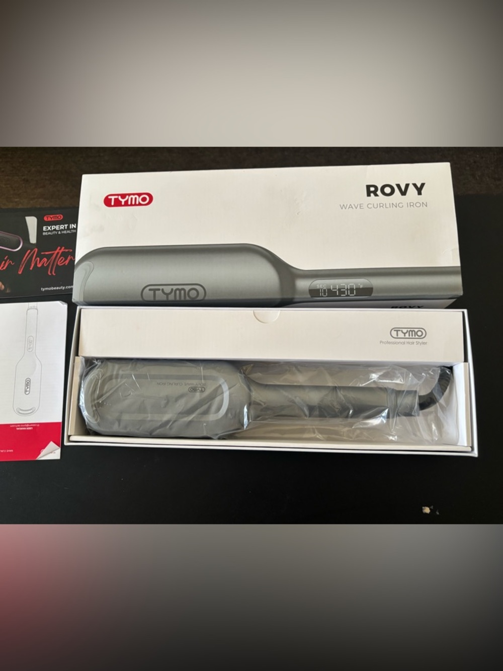 TYMO Wave Curling Iron in Gray
